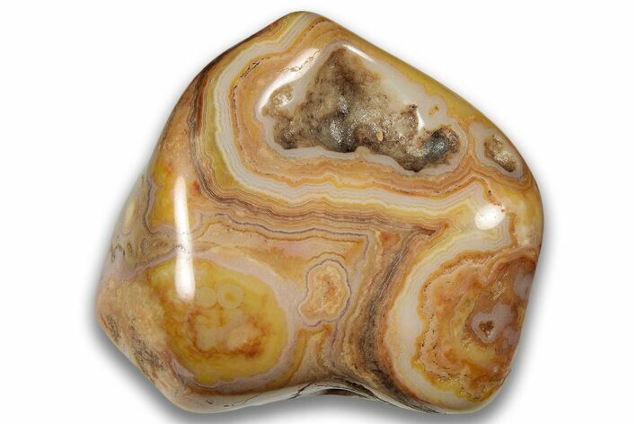 Polished Banded Crowley Ridge Agate - Arkansas #323987